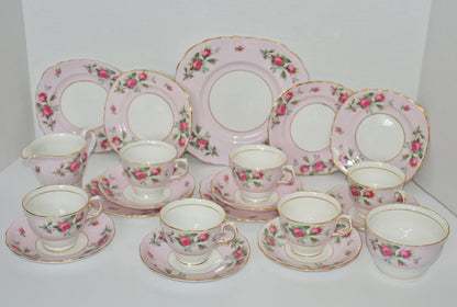 Pink Rose Vintage Tea Set by Colclough China