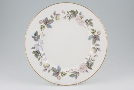 Royal Worcester, June Garland, fine bone china, English china - 6 side plates - gold edge plates, vintage china, collectible plates, dinnerware set, antique plates, classic English china, porcelain plates, elegant tableware, Royal Worcester plates, collectible dinnerware
