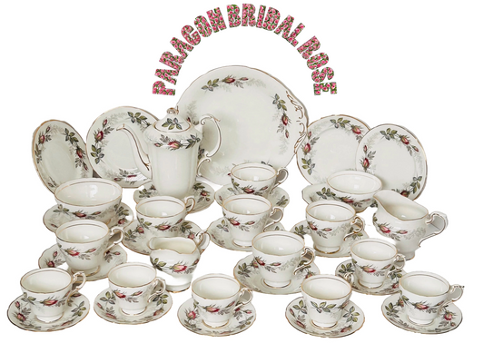 Paragon Bridal Rose Tea & Coffee Set