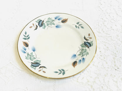 6 Dinner Plates Colclough English bone china vintage floral - Linden 8162