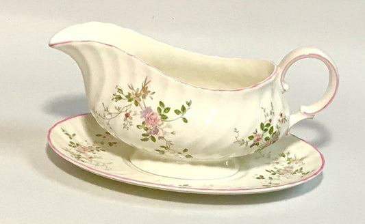 Pink Rose Sauce Boat English dinnerware bone china