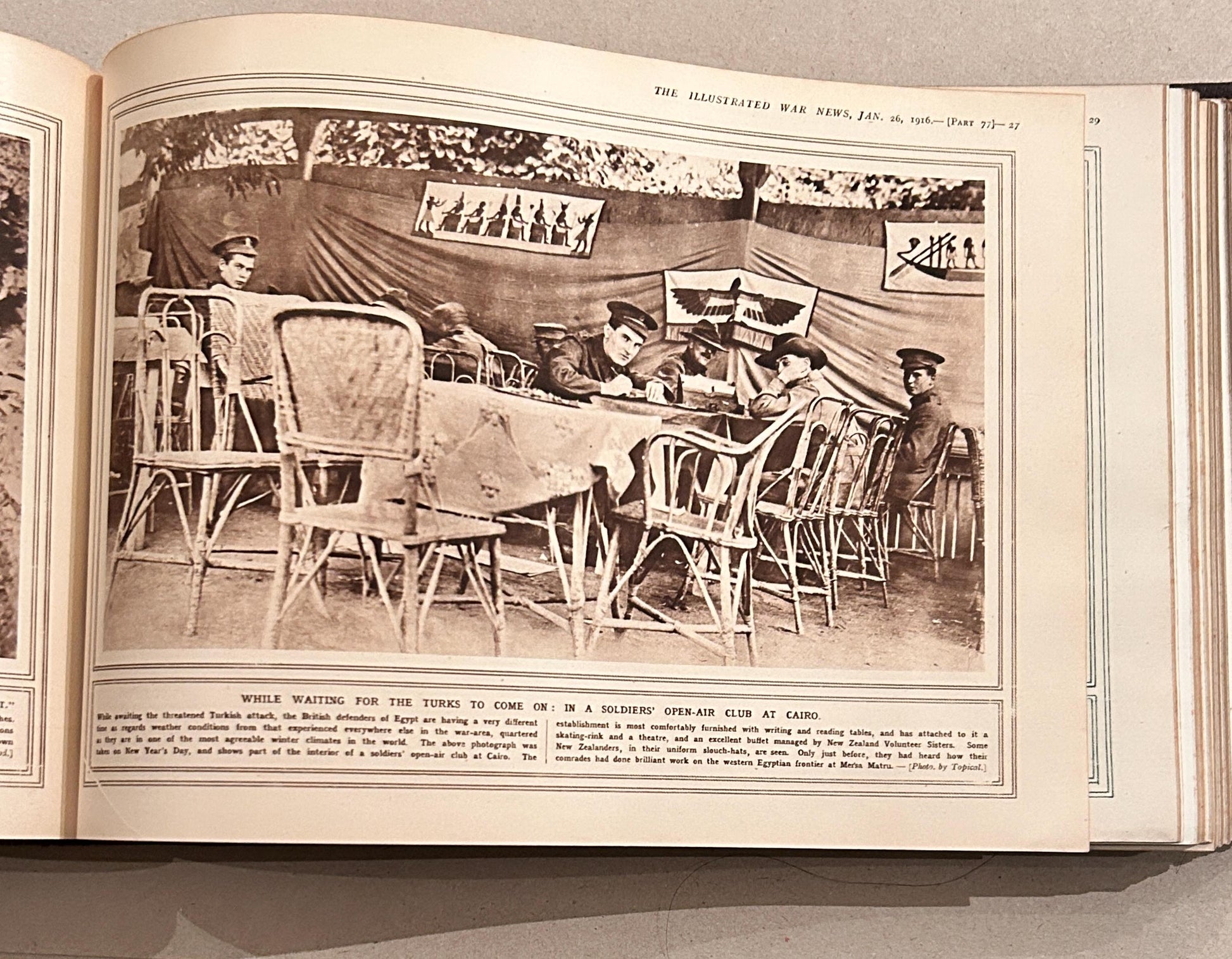 Antique Book Illustrated War News Volume 7 Printed in London 1916