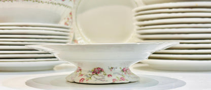 Limoge China French Pink Rose Dinner Set