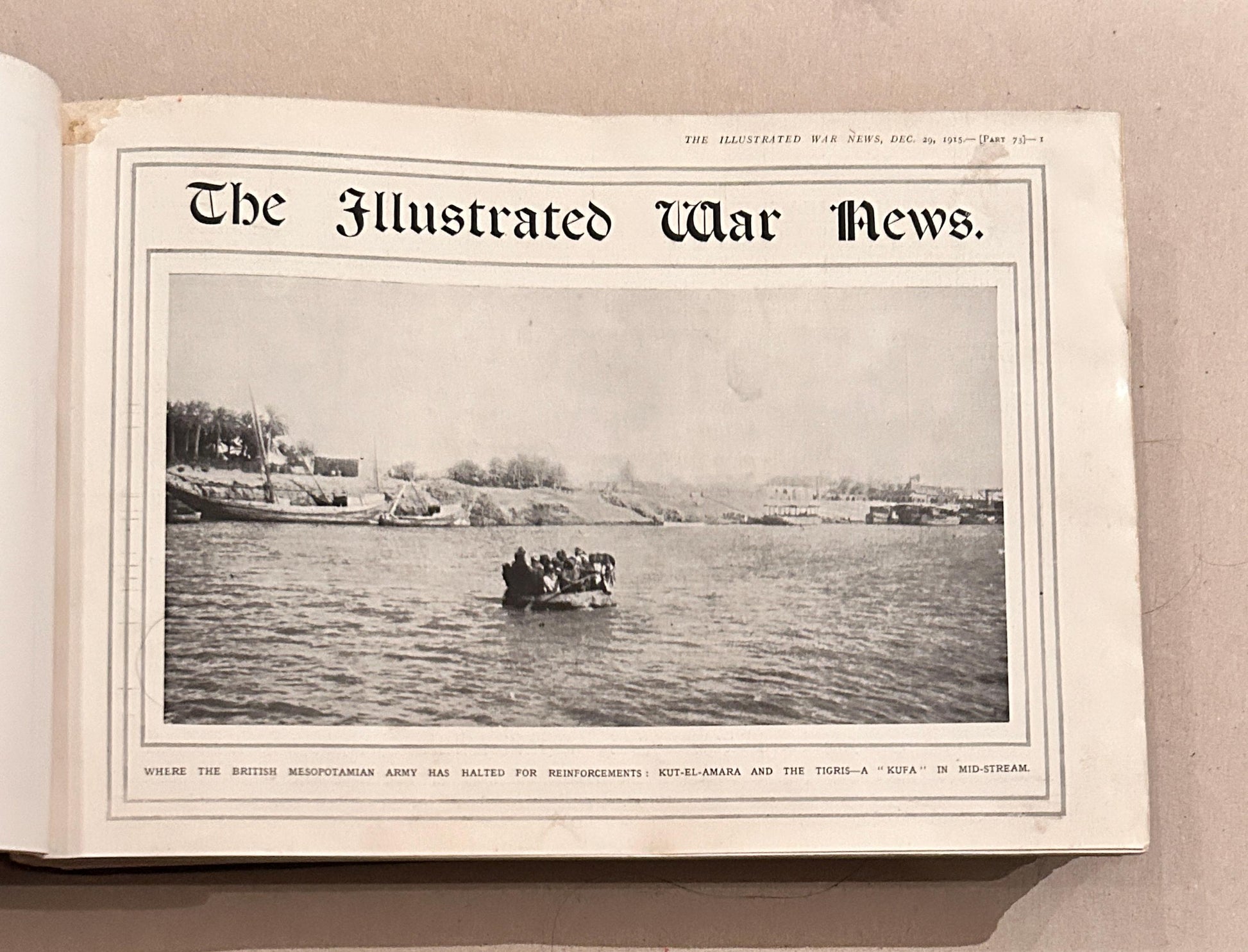 Antique Book Illustrated War News Volume 7 Printed in London 1916