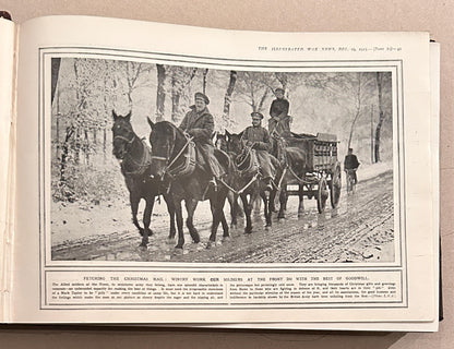 Antique Book Illustrated War News Volume 7 Printed in London 1916