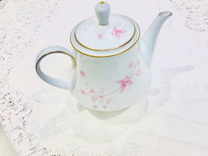Noritake Pink Tea Set & Teapot