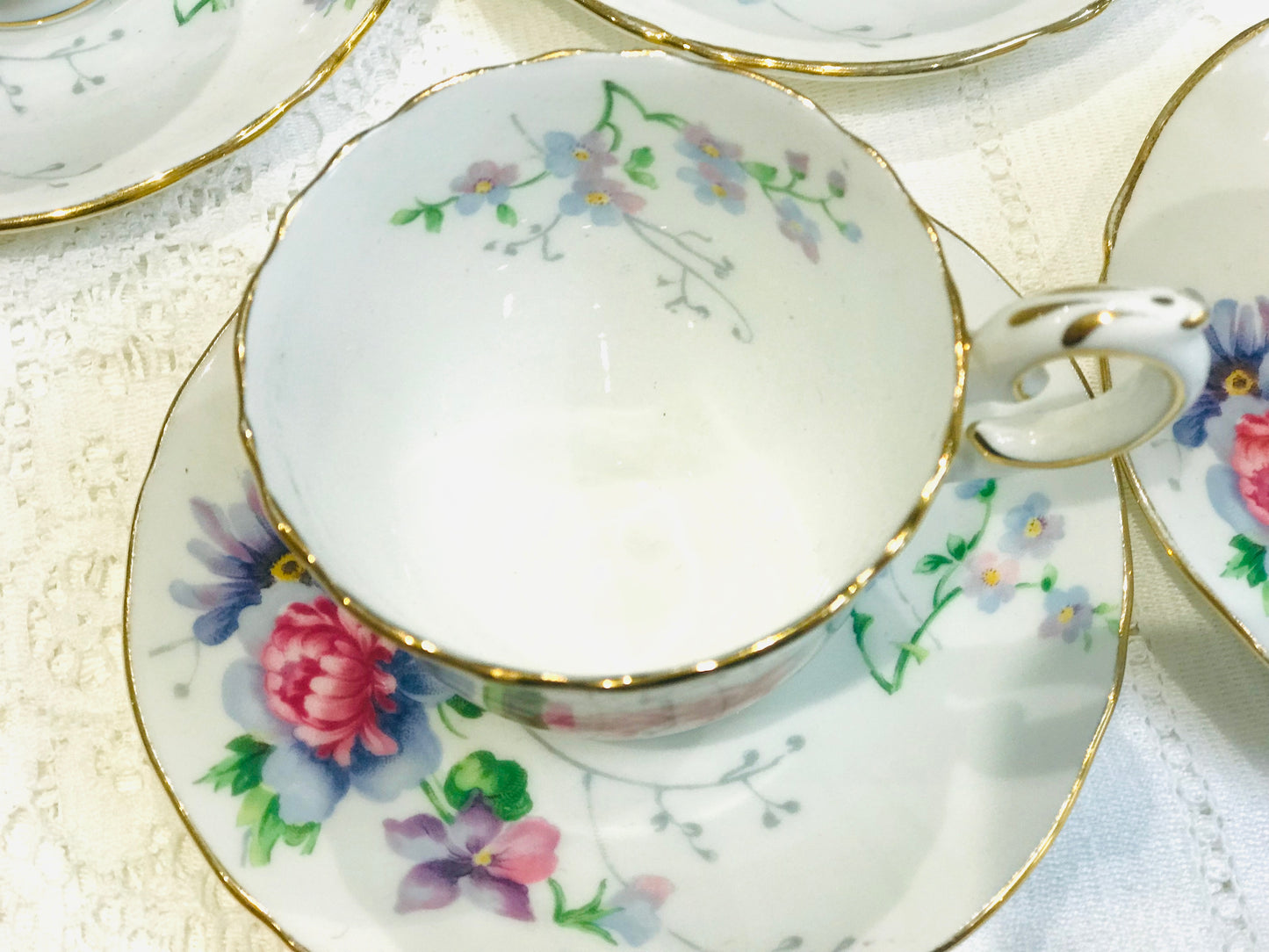 Crown Staffordshire Cup & Saucer