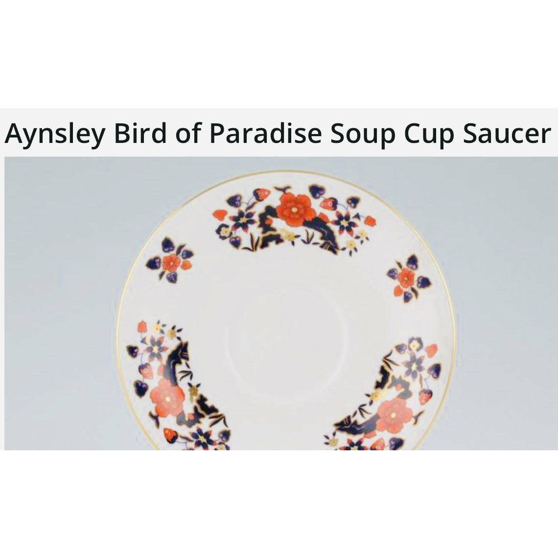 AYNSLEY “Birds of Paradise” Dinner Service