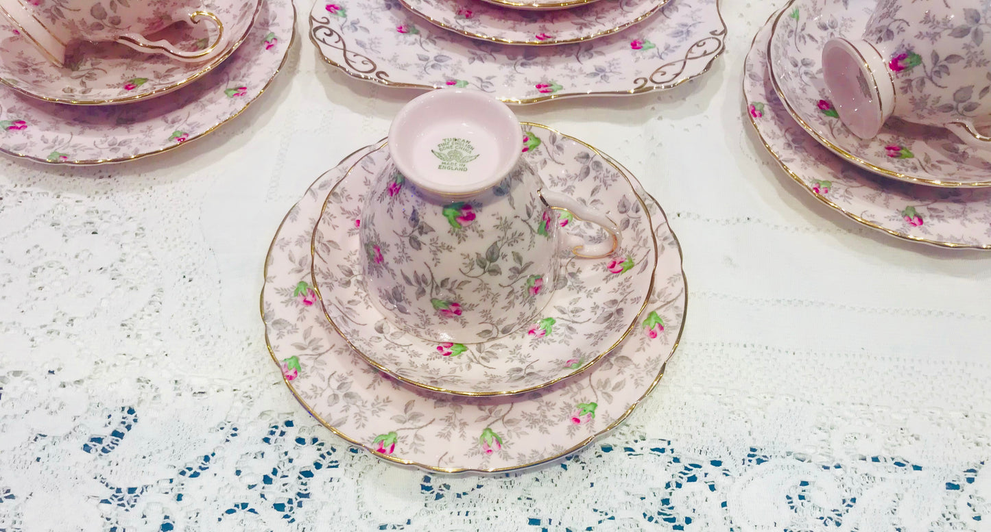Sold Out - TUSCAN Pink Rose Tea set