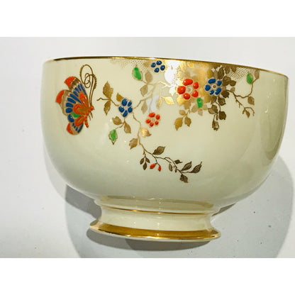 Art Deco Butterflies – Jackson & Gosling Milk Jug & Sugar Bowl – Vintage Bone China (England)