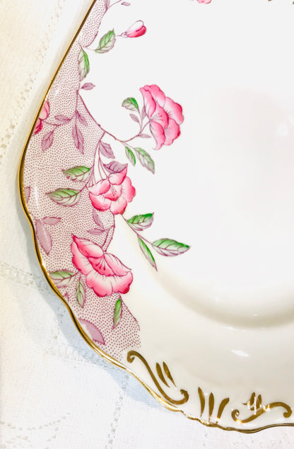 Pretty Pink Flower Tea Set by New Chelsea China.