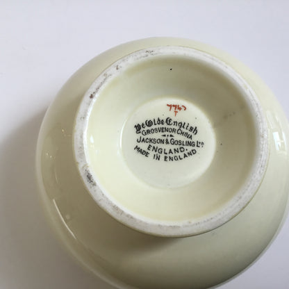 Art Deco Butterflies – Jackson & Gosling Milk Jug & Sugar Bowl – Vintage Bone China (England)