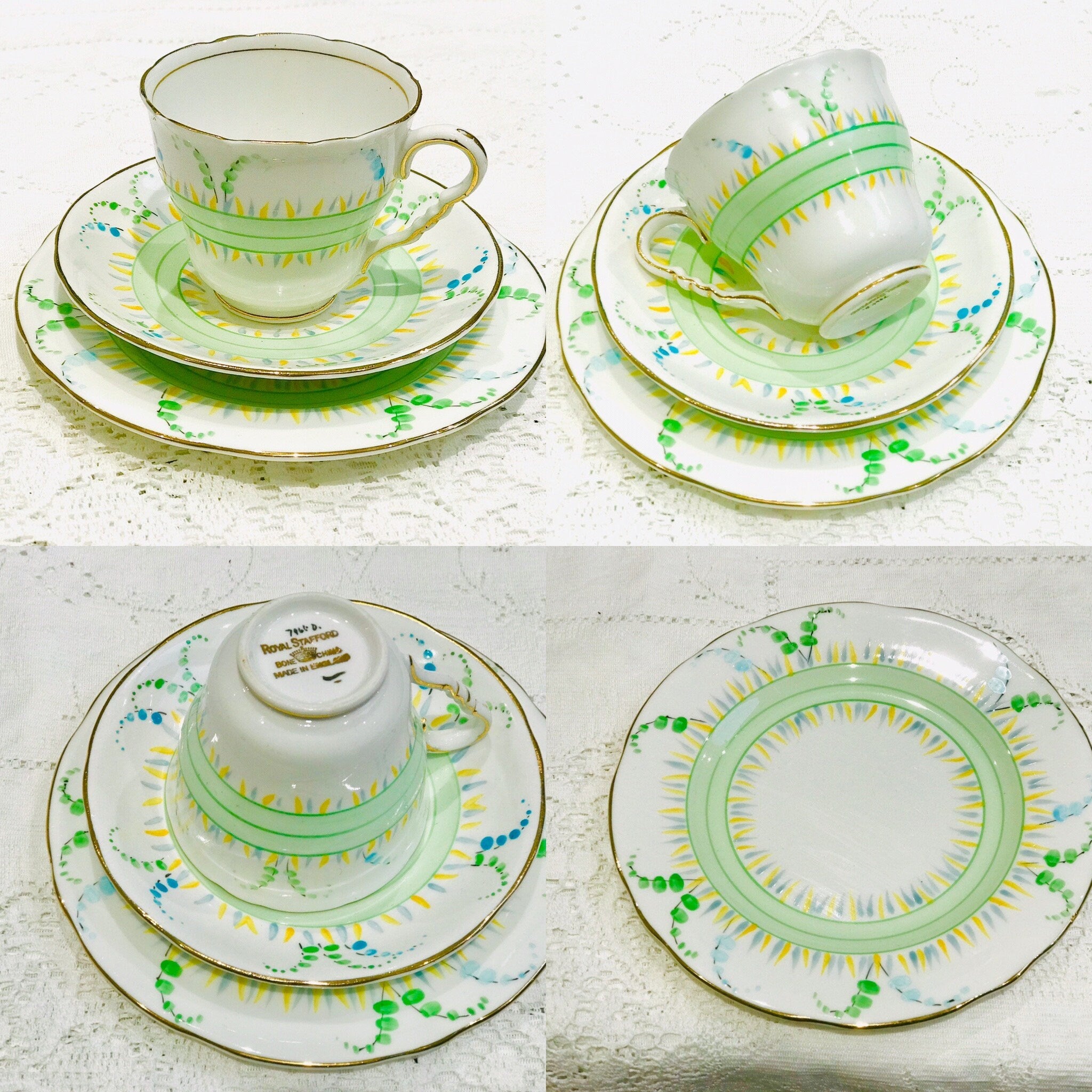 Royal store Stafford, England: Green tea cup & saucer